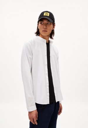ARMEDANGELS TOMAASAS Shirt Regular Fit made of Organic Cotton Blanche | 7104298-BQ
