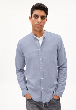 ARMEDANGELS TOMAASAS Shirt Regular Fit made of Organic Cotton Indigo | 4097235-WO