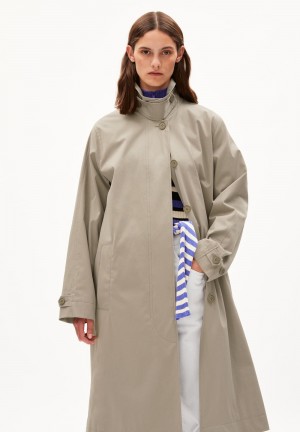 ARMEDANGELS VAANOISE Coat Relaxed Fit made of Organic Cotton Sable | 7980231-AE
