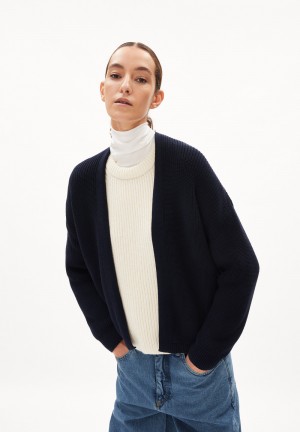 ARMEDANGELS VILDAANA Cardigan Oversized Fit made of Organic Cotton Night Sky | 4973512-HW