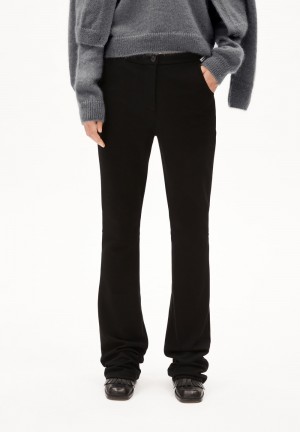 ARMEDANGELS VUMINAAR Jersey Pants made of LENZING™ ECOVERO™ Mix Noir | 2056819-OU