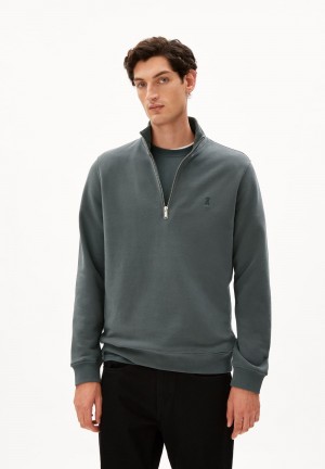 ARMEDANGELS WAARLO COMFORT Sweatshirt Regular Fit made of Organic Cotton Mix Space Steel | 2953146-TZ
