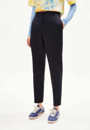 ARMEDANGELS WARMAAR Woven Pants made of Organic Cotton Mix Night Sky | 8320761-YN
