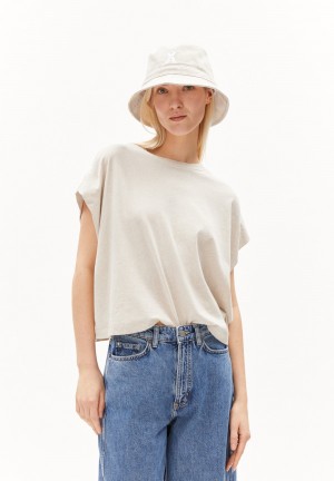 ARMEDANGELS XARTAA LINEN Top Oversized Fit made of Linen-Mix Undyed | 0864352-WX