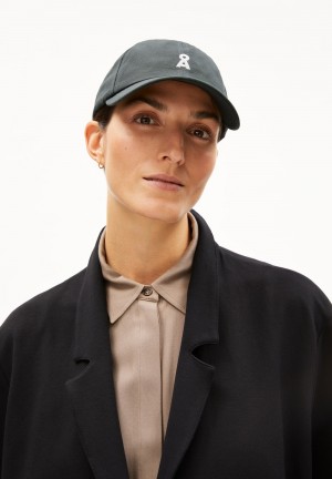 ARMEDANGELS YENAAS BOLD Cap made of Organic Cotton Space Steel | 8729546-MZ