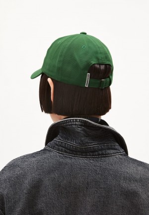 ARMEDANGELS YENAAS BOLD Cap made of Organic Cotton Vert | 2086134-NU