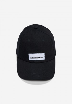 ARMEDANGELS YENAAS DENIM Cap made of Organic Cotton Mix Noir | 8405316-BI