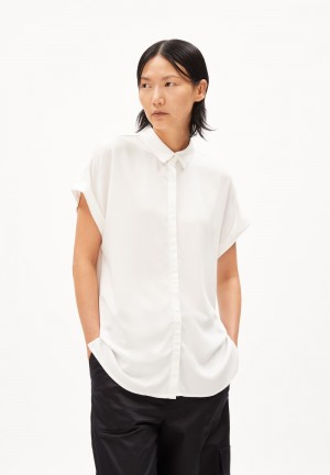 ARMEDANGELS ZONJAA Blouse made of LENZING™ ECOVERO™ Blanche | 1037498-FT